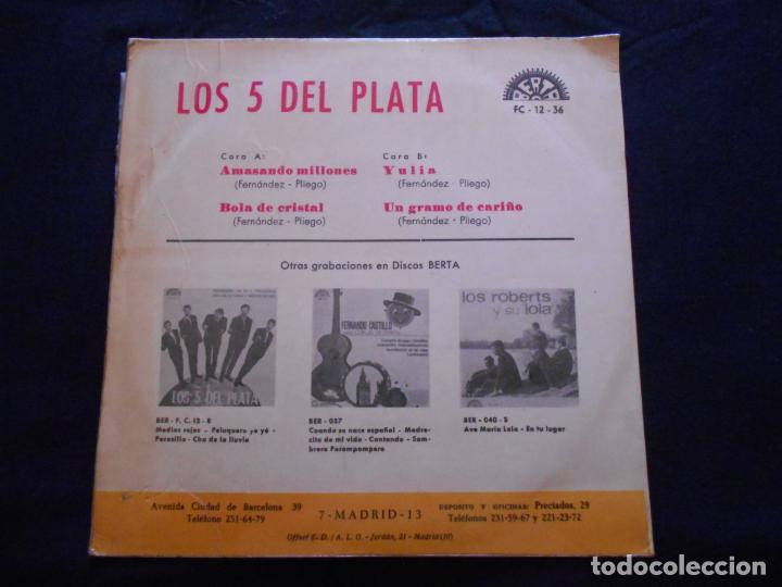Discos de vinilo: LOS 5 DEL PLATA // AMASANDO MILLONES + 3 - Foto 2