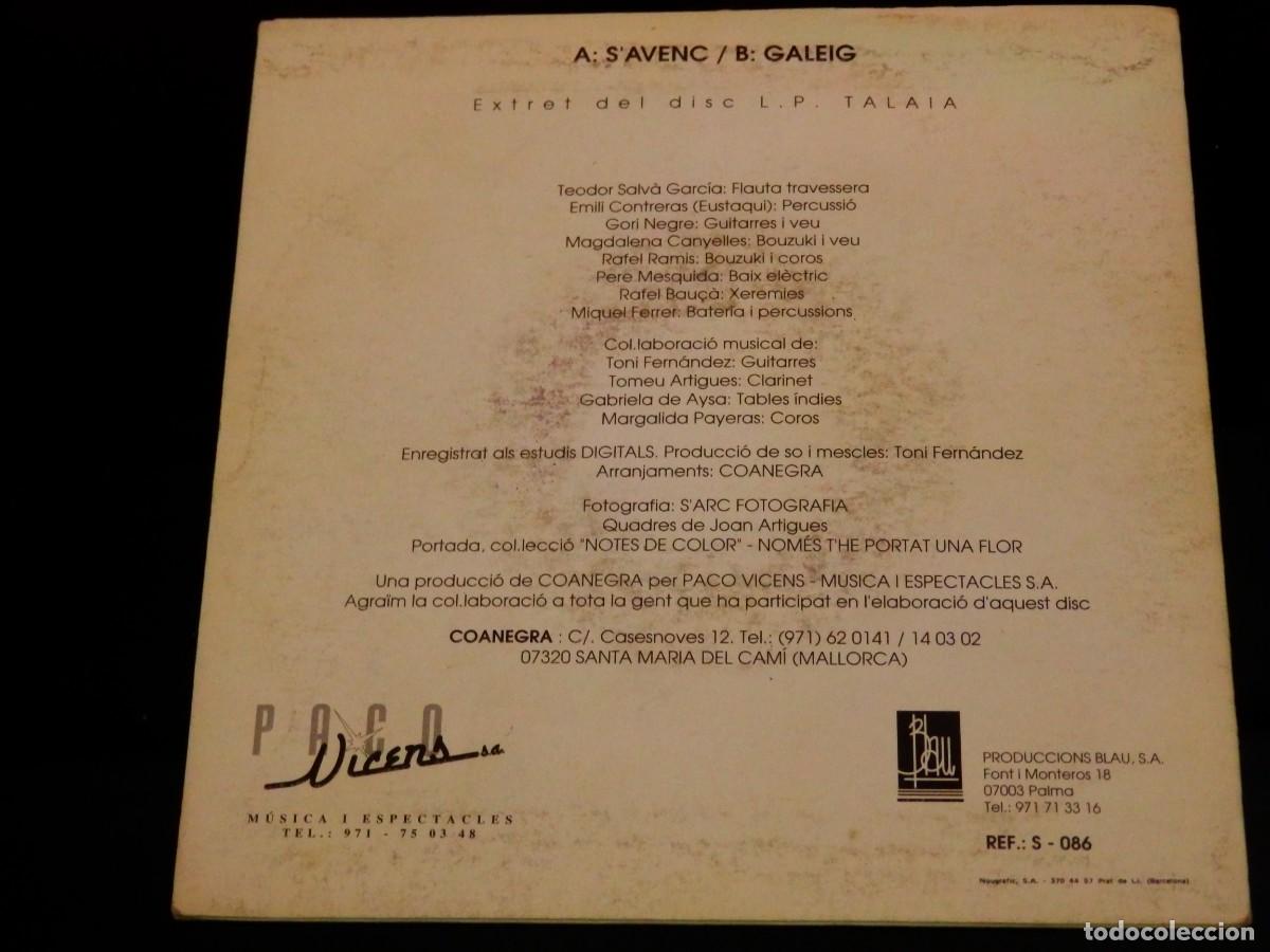 Discos de vinilo: COANEGRA * Single SAvenc / Galeig * 1991 * Rare - Foto 4