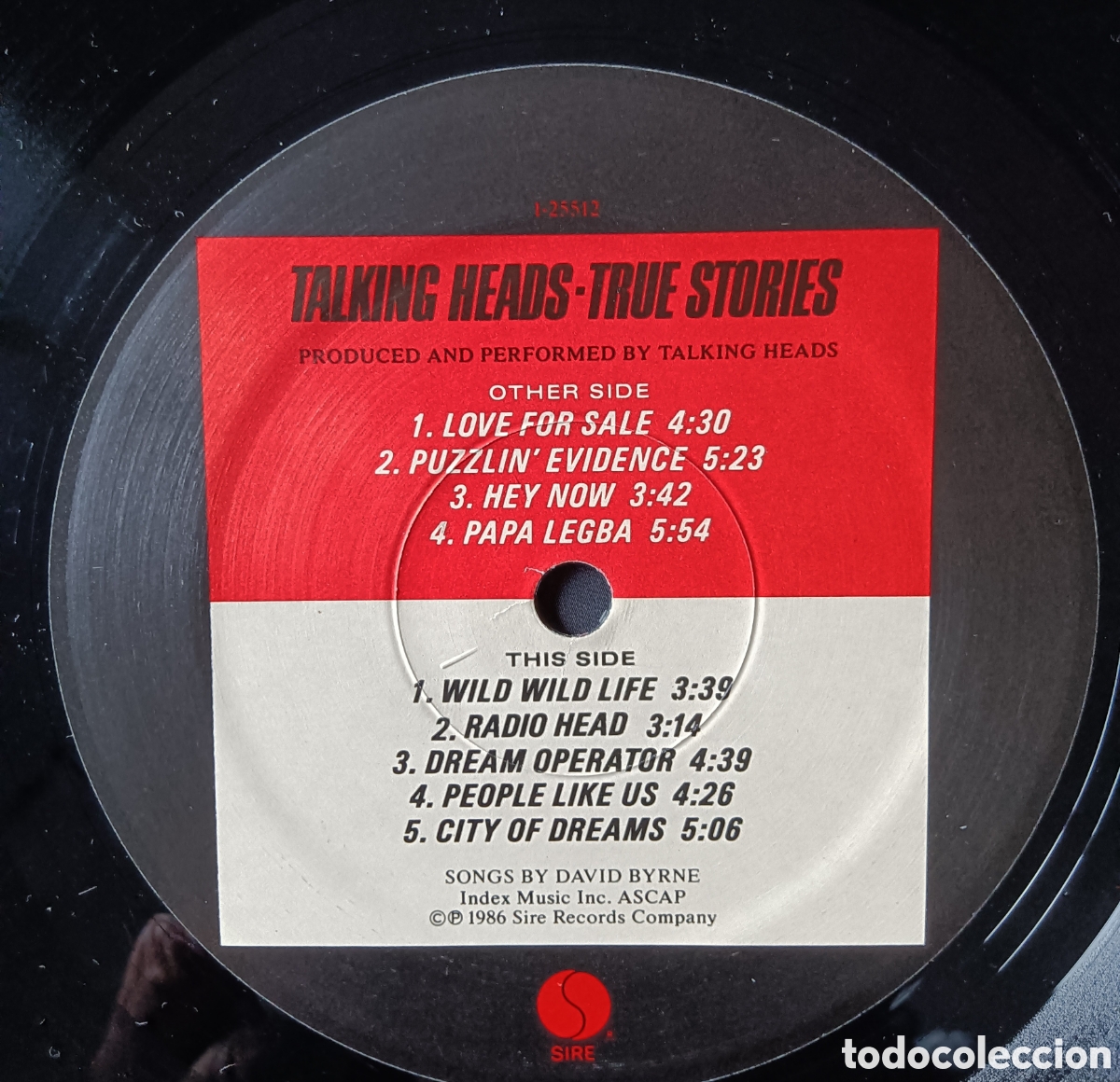 Discos de vinilo: Talking Heads, 1986 - True Stories - Foto 5