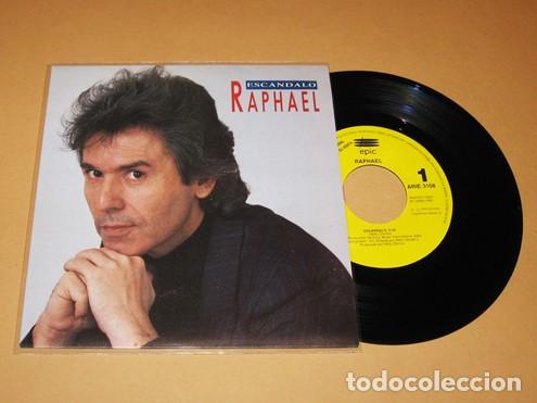 Discos de vinilo: RAPHAEL - ESCANDALO - PROMO SINGLE - 1992 - NUEVO - Foto 1