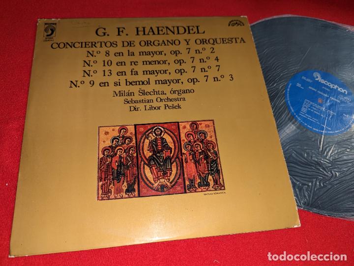 Vinyl records: SEBASTIAN ORCH. Pesek MILAN SLECHTA organo HAENDEL Conciertos organo 8+10+13+9 lp 1971 Discophon SPA