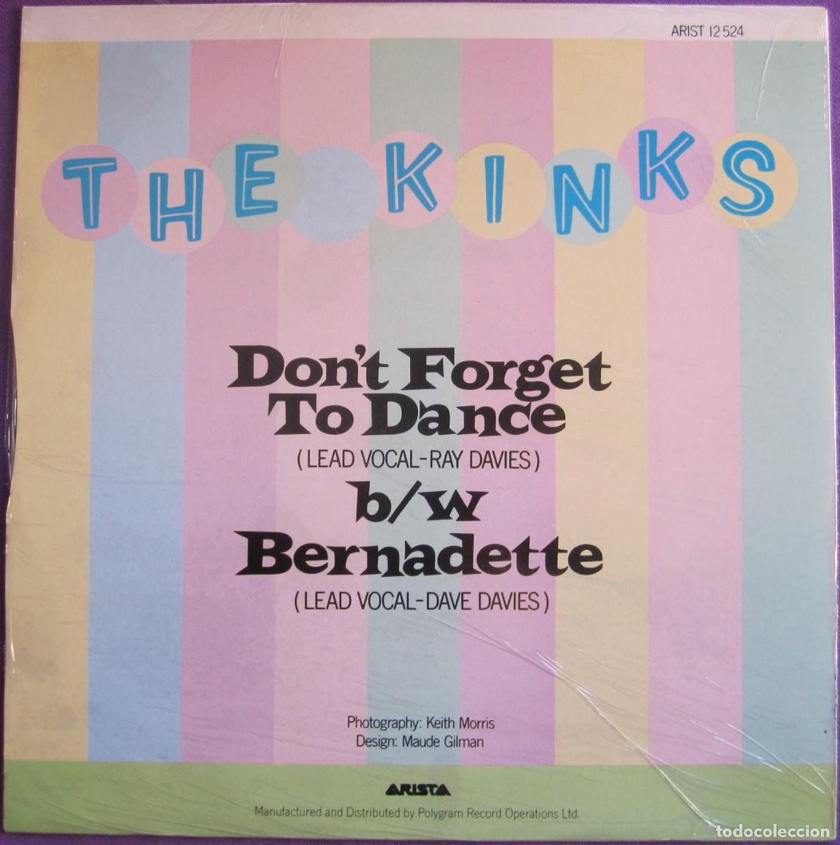 Discos de vinilo: KINKS, THE: DON&acute;T FORGET TO DANCE / BERNADETTE. ORIGINAL U.K. - Foto 2