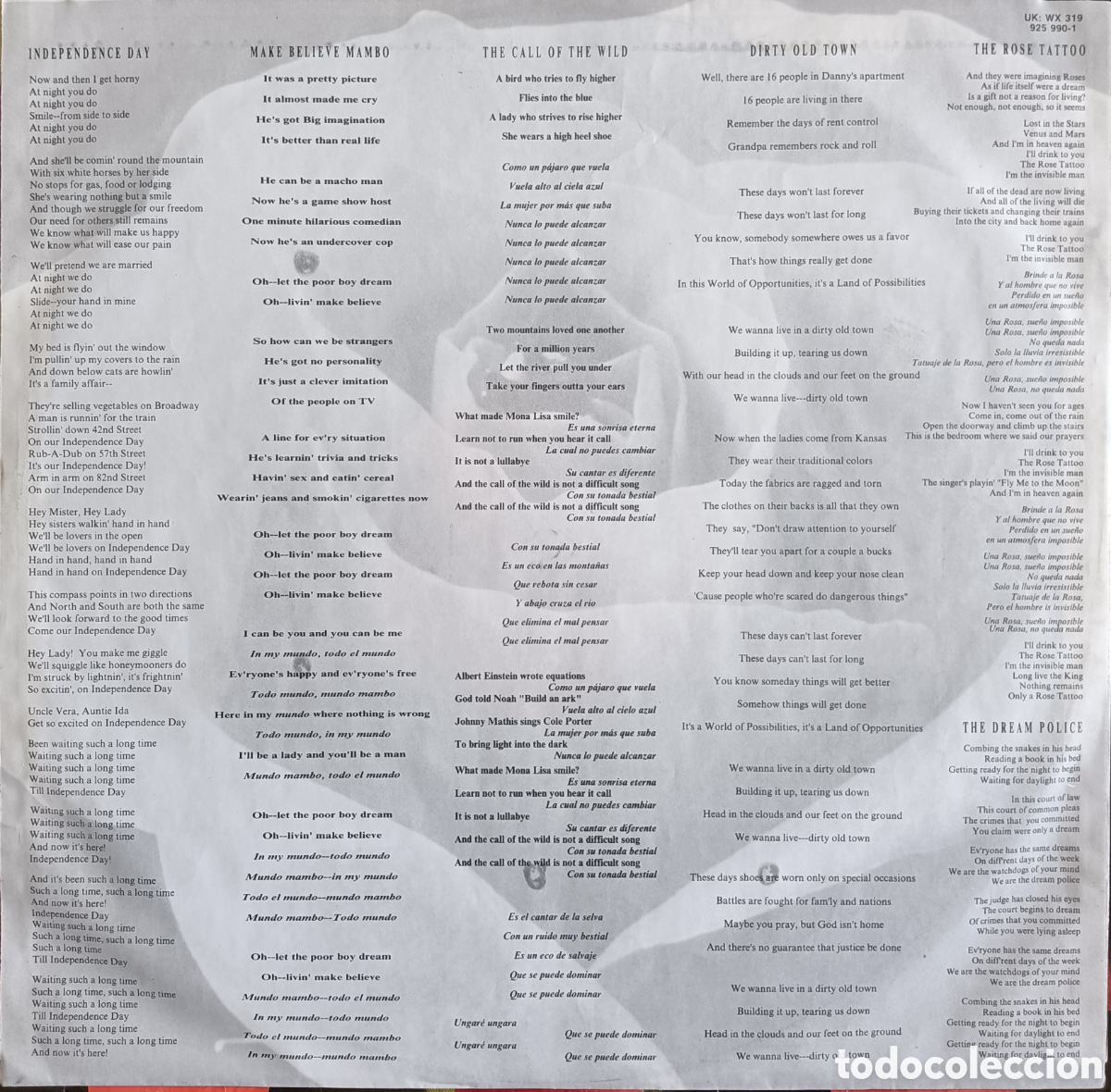 Discos de vinilo: David Byrne, 1989 - Rei Momo - Foto 3