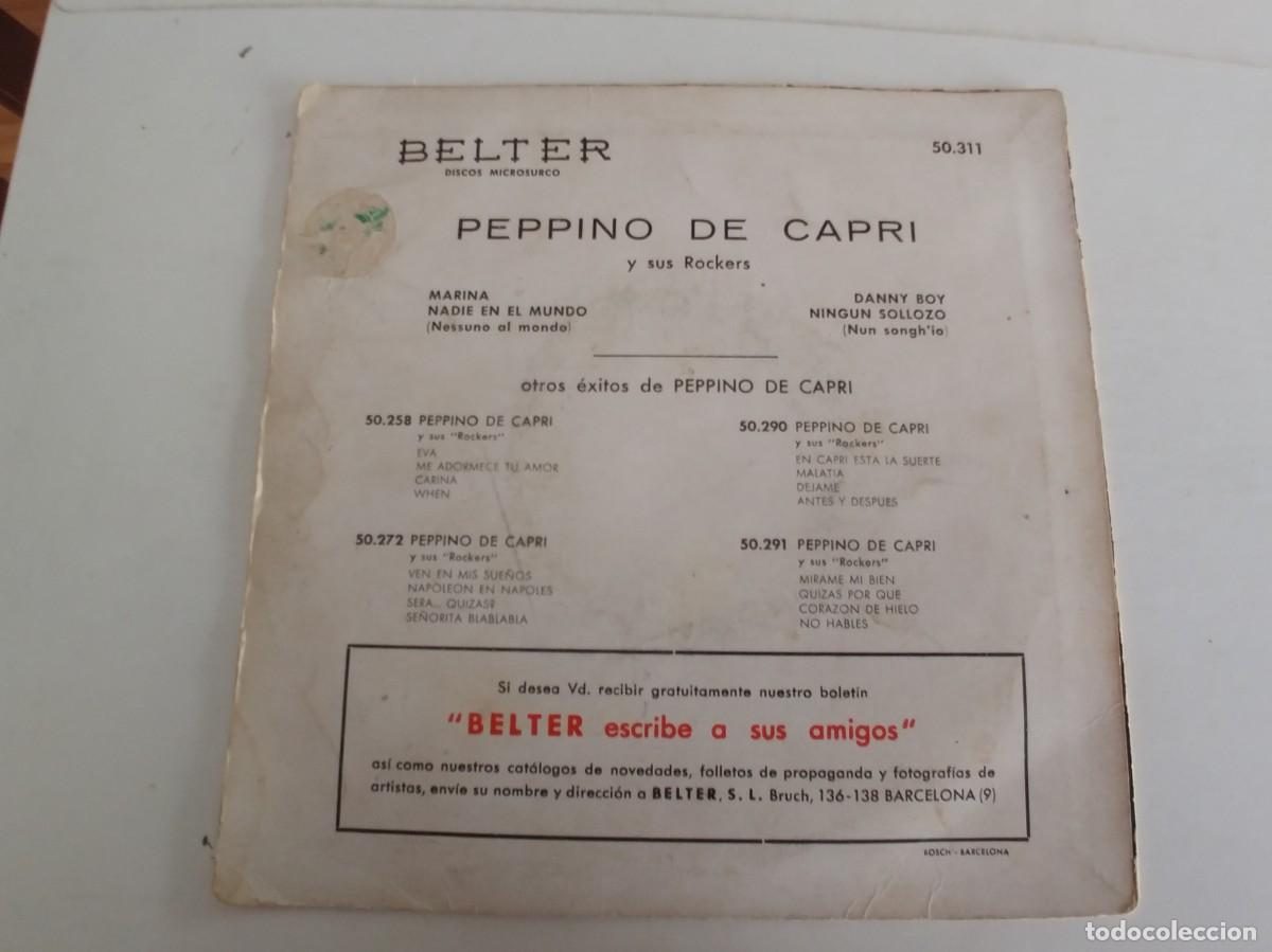Discos de vinilo: PEPPINO DI CAPRI-EP MARINA +3 - Foto 2
