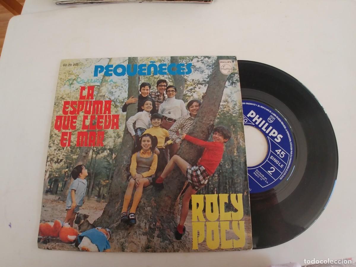 Discos de vinilo: PEQUE&Ntilde;ECES-SINGLE LA ESPUMA QUE LLEVA EL MAR - Foto 1