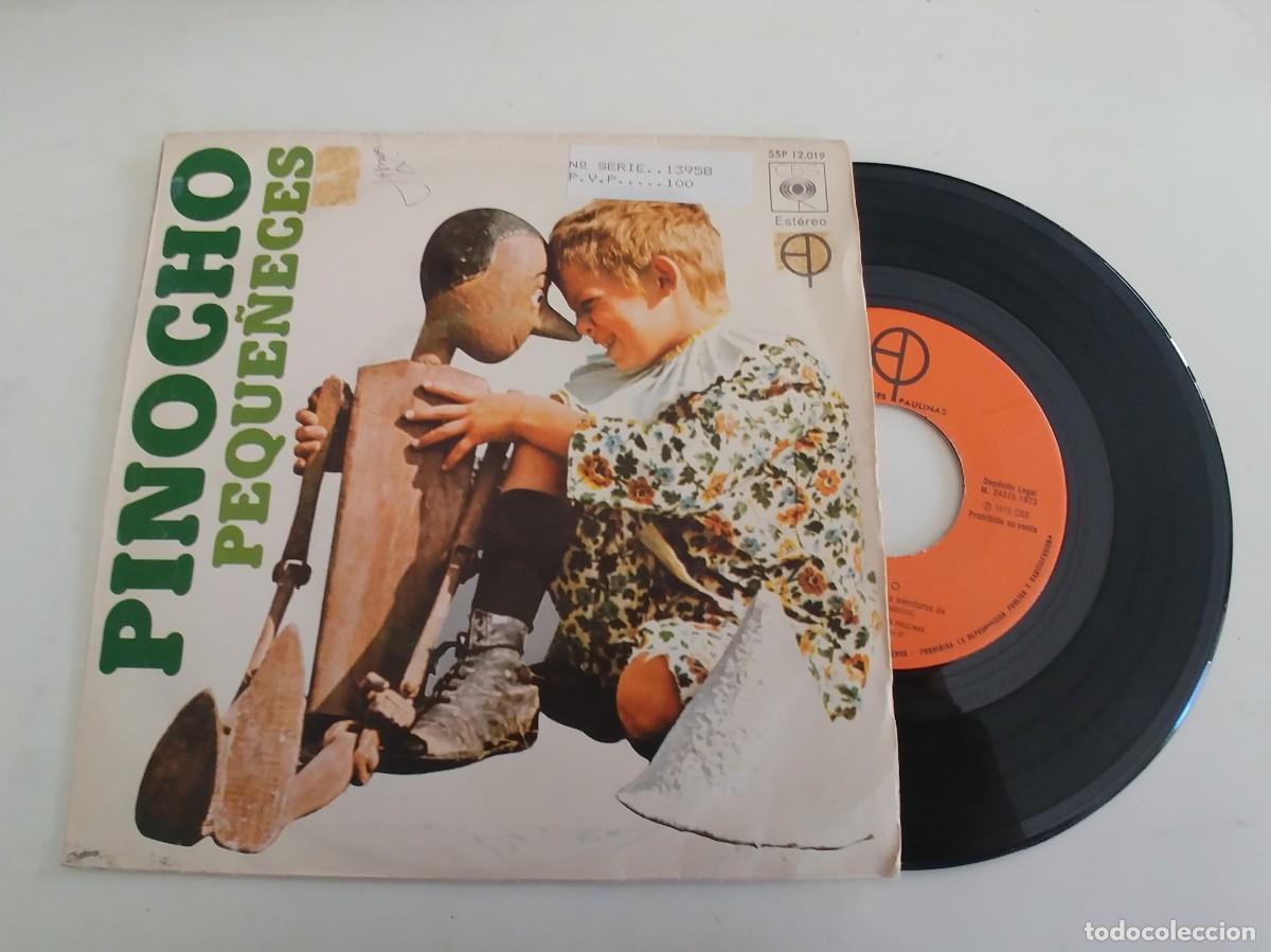 Discos de vinilo: PEQUE&Ntilde;ECES-SINGLE PINOCHO - Foto 1