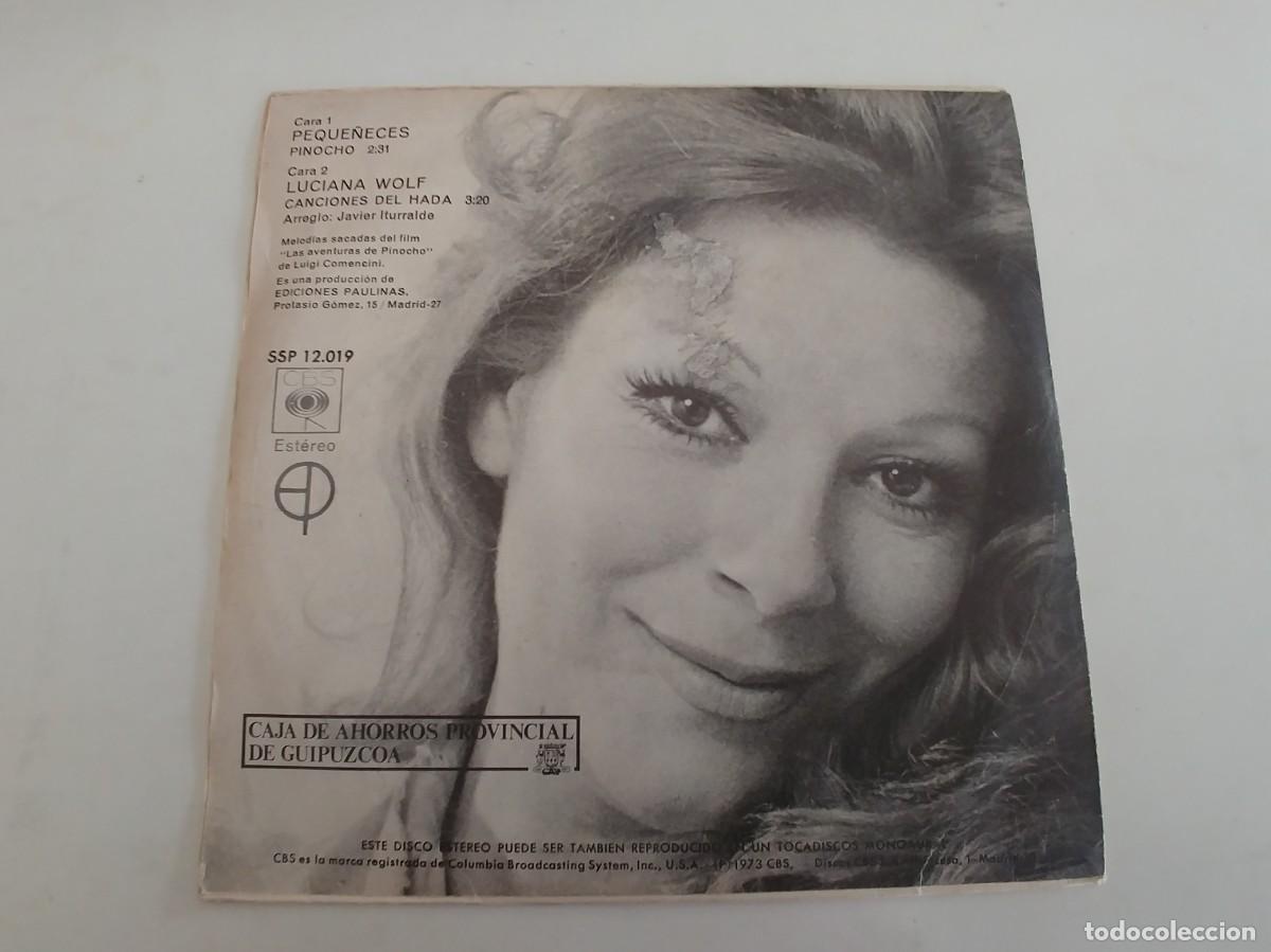 Discos de vinilo: PEQUE&Ntilde;ECES-SINGLE PINOCHO - Foto 2