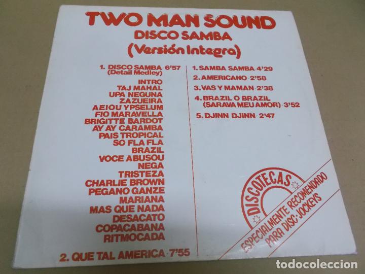 Discos de vinilo: TWO MAN SOUND (LP) DISCO SAMBA A&Ntilde;O &ndash; 1985 - Foto 1