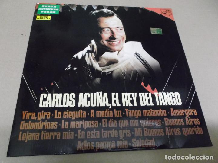 Discos de vinilo: CARLOS ACU&Ntilde;A (LP) EL REY DEL TANGO A&Ntilde;O &ndash; 1972 - Foto 1