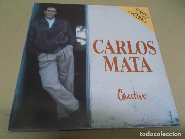 Discos de vinilo: CARLOS MATA (LP) CAUTIVOS A&Ntilde;O &ndash; 1990 - Foto 1