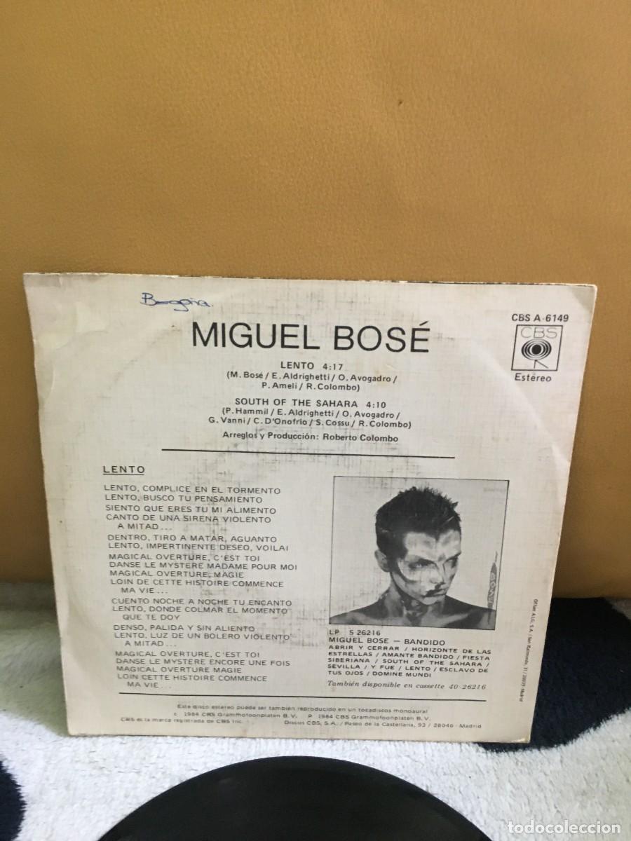 Discos de vinilo: Miguel Bos&eacute; &lrm;&ndash; Lento - Foto 2