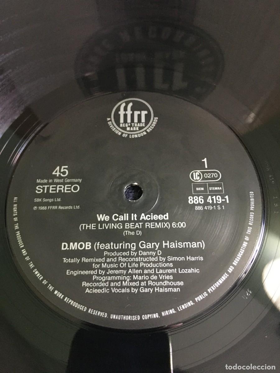 Discos de vinilo: D-Mob Featuring Gary Haisman &lrm;&ndash; We Call It Acieed (Remix) - Foto 4