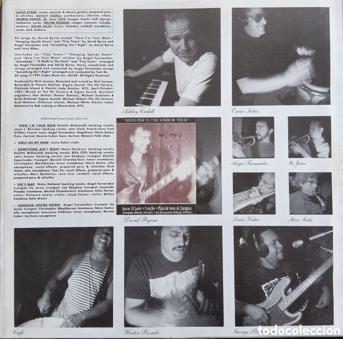 Discos de vinilo: David Byrne, 1992 - Uh-oh - Foto 3