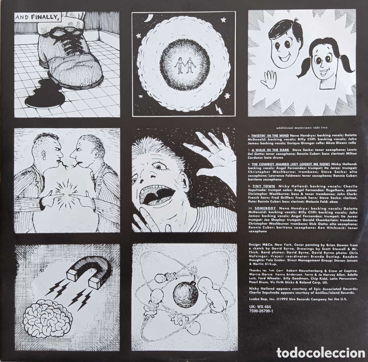 Discos de vinilo: David Byrne, 1992 - Uh-oh - Foto 5