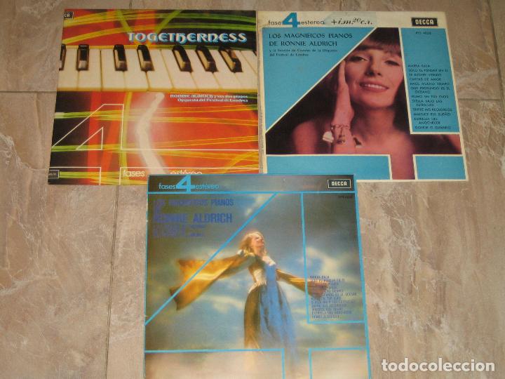 Discos de vinilo: RONNIE ALDRICH - LOTE DE 3 LPS - Foto 1