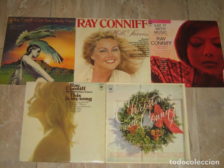 Discos de vinilo: RAY CONNIF - LOTE DE 5 LPS - Foto 1
