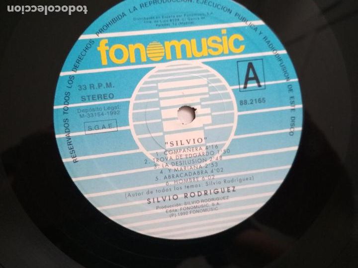 Discos de vinilo: Silvio Rodr&iacute;guez - Silvio, 1992 - Foto 2
