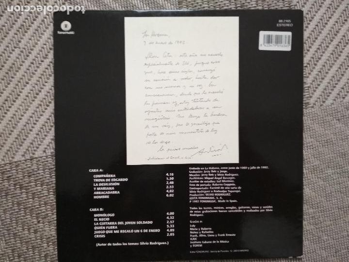 Discos de vinilo: Silvio Rodr&iacute;guez - Silvio, 1992 - Foto 8