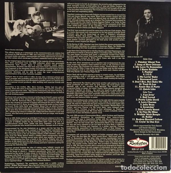 Discos de vinilo: Eddie Cochran &lrm;&ndash; Thinkin About You - LP - Foto 2