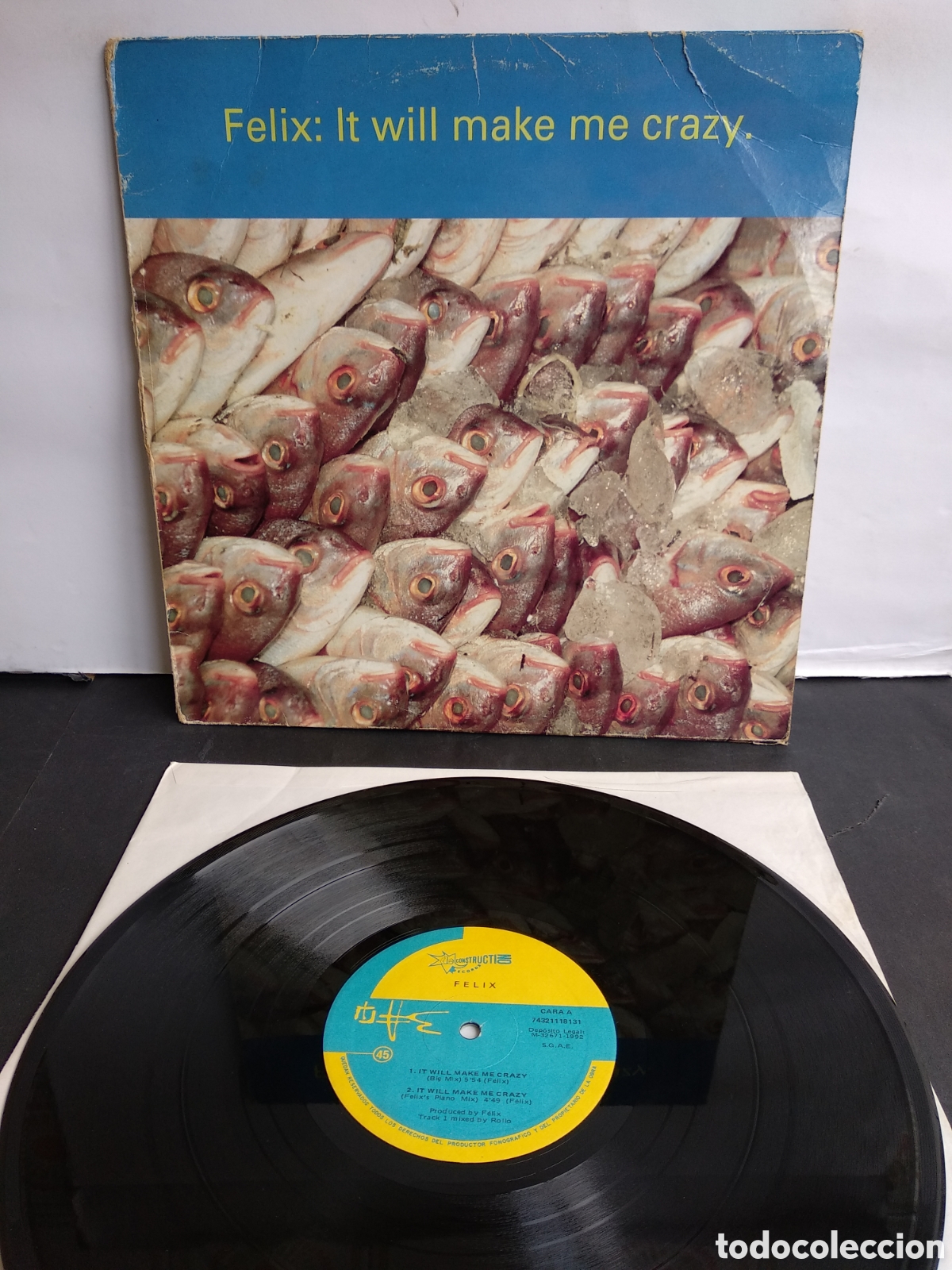 Discos de vinilo: *FELIX: IT WILL MAKE ME CRAZY, SPAIN, DESCONTRUCTION, 1992, A4 - Foto 1