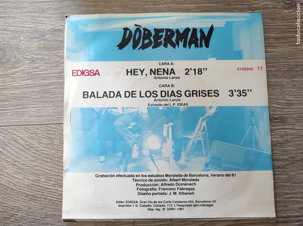 Discos de vinilo: DOBERMAN - HEY NENA - EDIGSA 1981 - Foto 2
