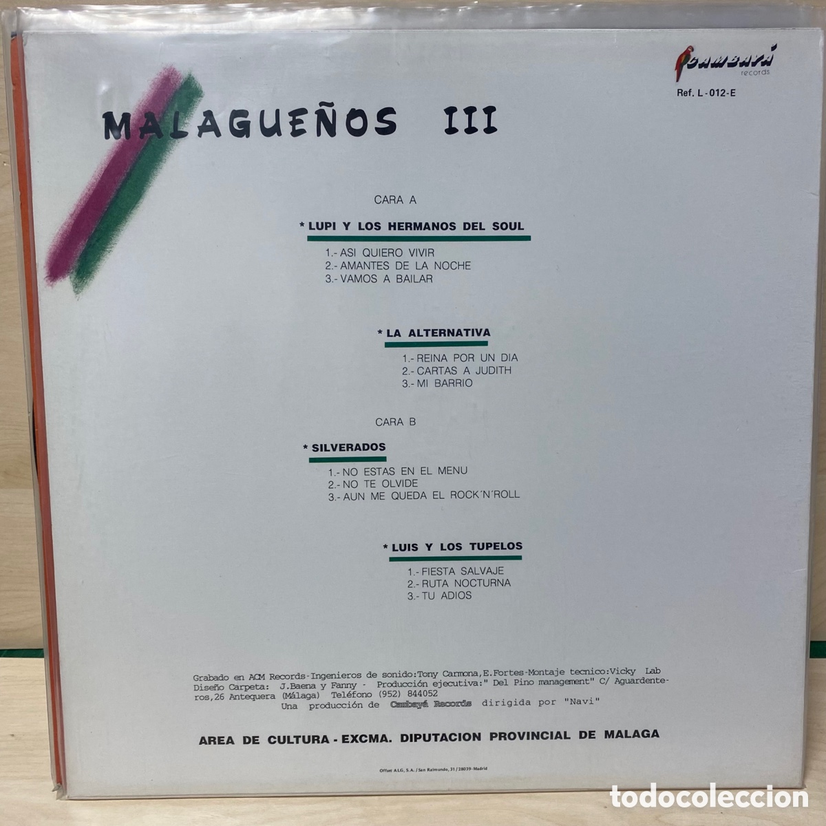 Discos de vinilo: Varios - Malague&ntilde;os III (LP, Comp) - Foto 2