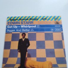 Discos de vinilo: EDWIN STARR GET UP WHIRLPOOL / BIGGER AND BETTER ( 1980 20TH CENTURY FOX GERMANY )