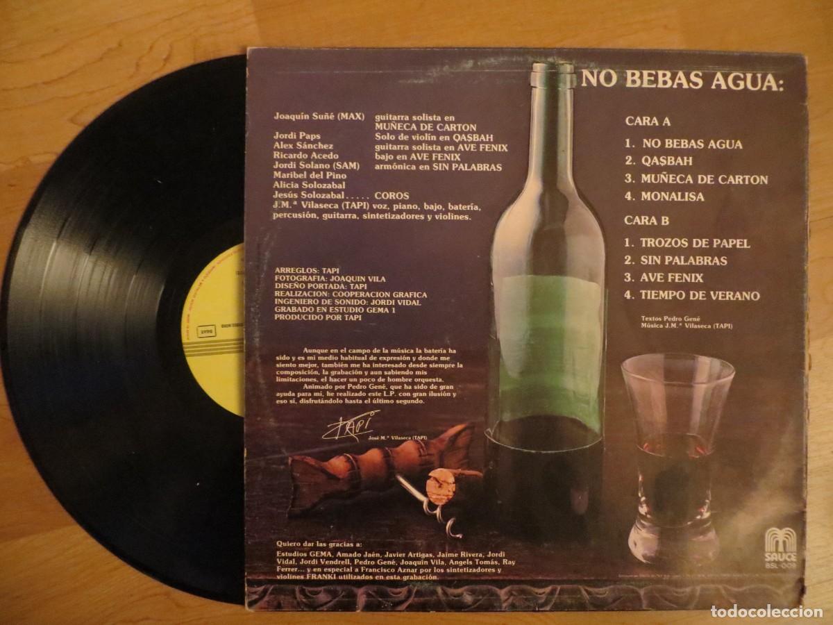 Discos de vinilo: TAPI - NO BEBAS AGUAS - LP - ROCK PROGRESIVO 1&ordf; EDICION TAPIMAN - Foto 2
