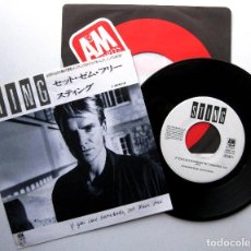 Discos de vinilo: STING - IF YOU LOVE SOMEBODY SET THEM FREE - SINGLE A&M RECORDS 1985 PROMO JAPAN JAPON BPY