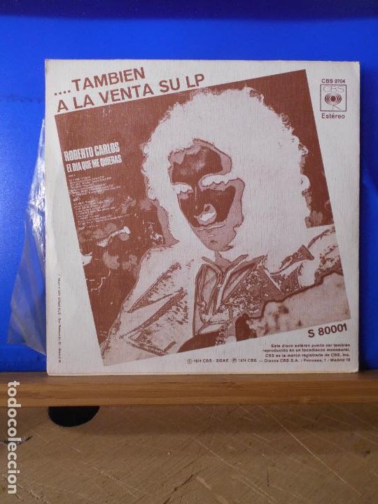 Discos de vinilo: ROBERTO CARLOS - ACTITUDES - SINGLE - Foto 2