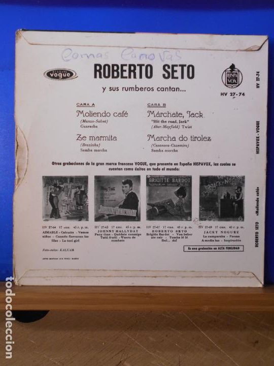 Discos de vinilo: Roberto Seto Y Sus Rumberos* &lrm;&ndash; Moliendo Caf&eacute; - Foto 2
