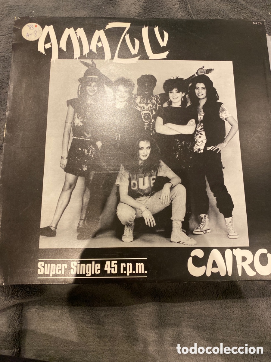 Discos de vinilo: AMAZULU - CAIRO MAXI SINGLE SPAIN 1983 - Foto 1