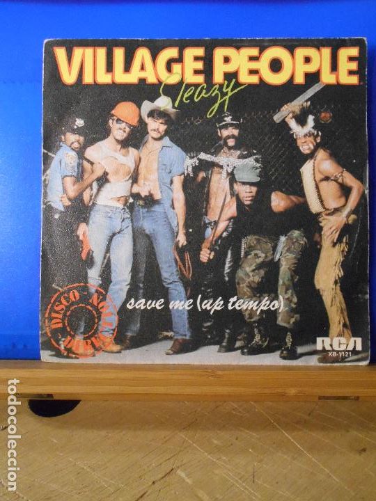 Discos de vinilo: VILLAGE PEOPLE - SLEAZY / SAVE ME - Foto 1
