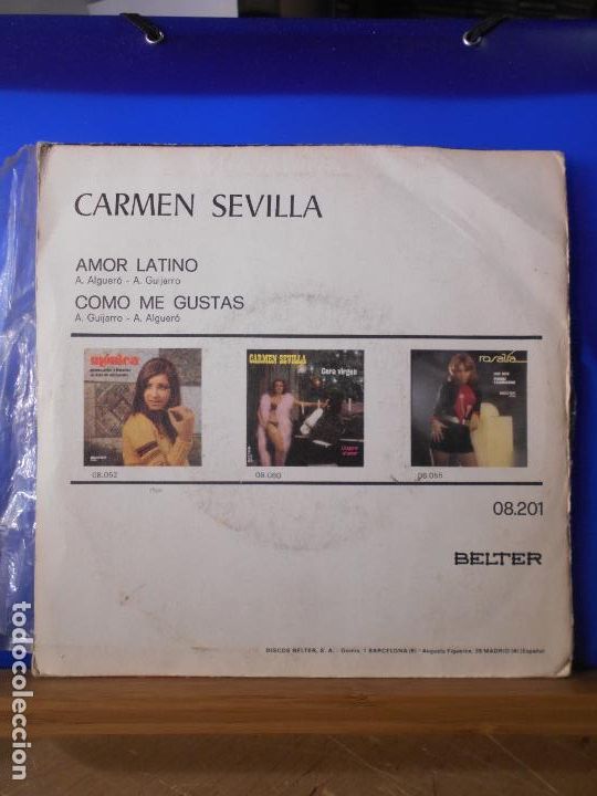Discos de vinilo: CARMEN SEVILLA. AMOR LATINO - Foto 3