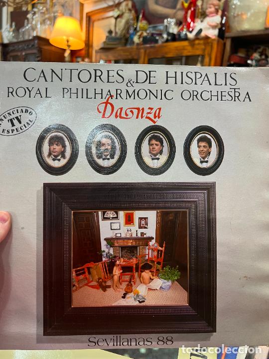 Discos de vinilo: LP CANTORES DE HISPALIS Y ROYAL PHILHARMONIC ORCHESTRA - Foto 1