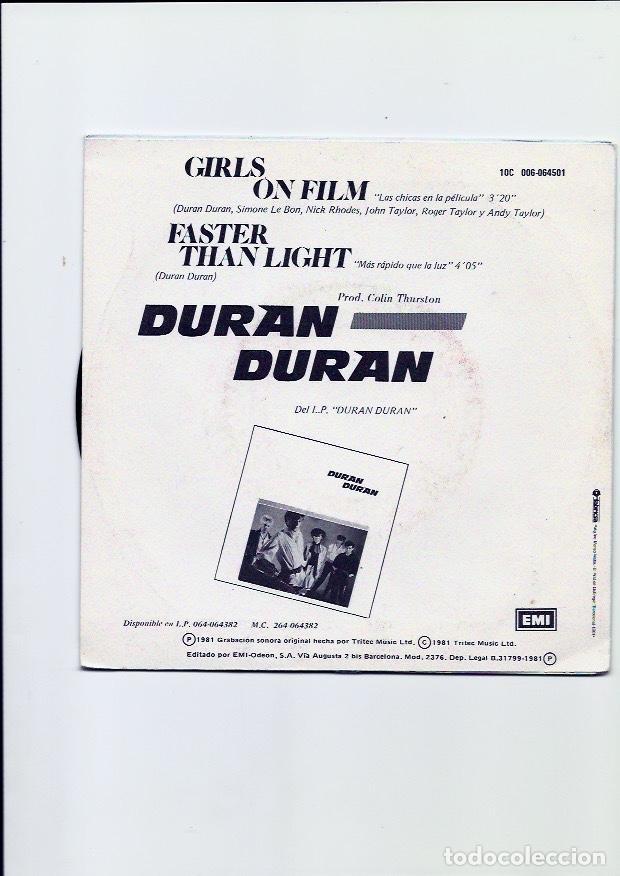 Discos de vinilo: DURAN DURAN. Las chicas en la pel&iacute;cula - Foto 2