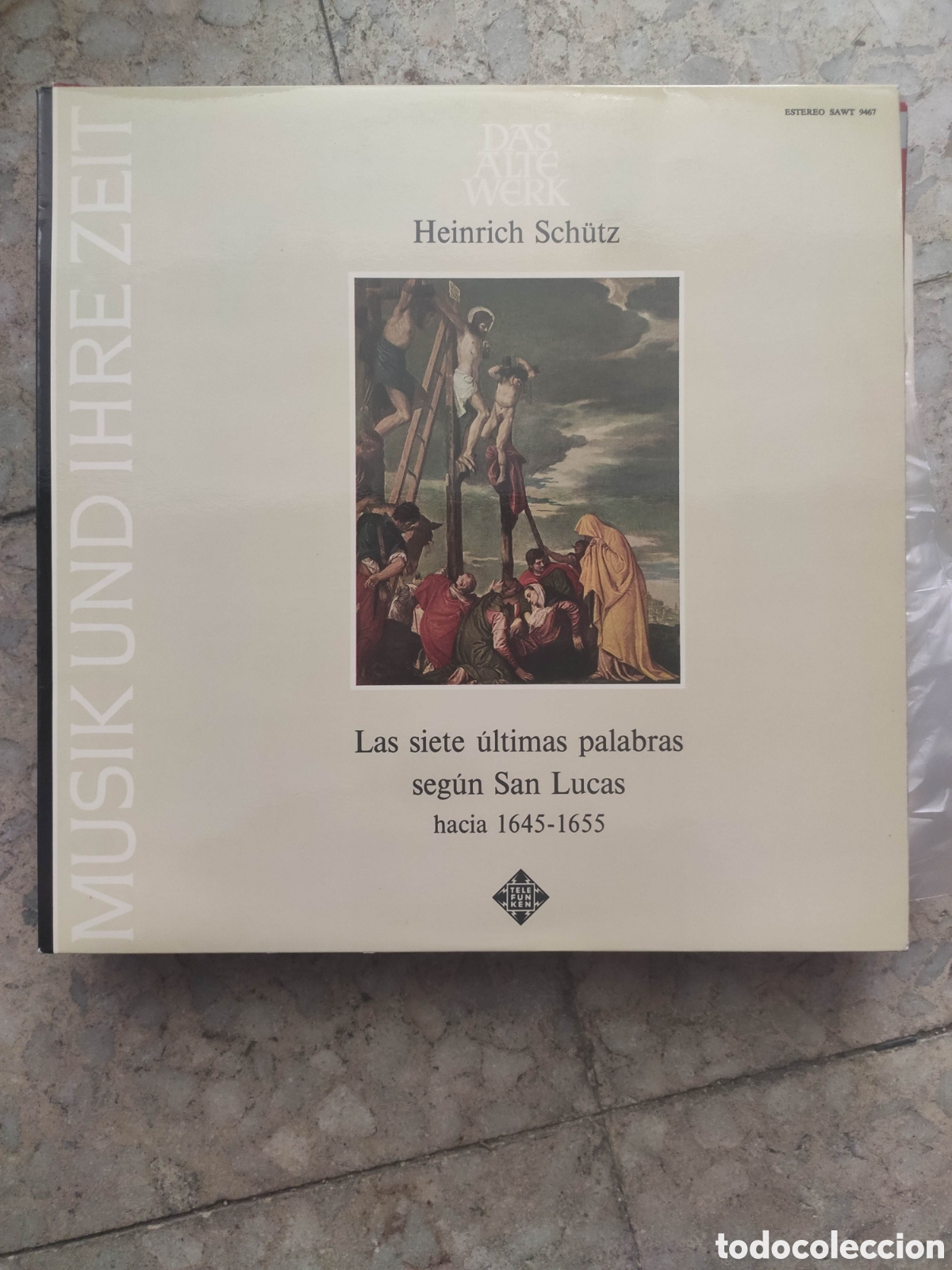 Vinyl-Schallplatten: HEINRICH SCHUTZ. LAS SIETE ULTIMAS PALABRAS SEGUN SAN LUCAS HACIA 1645-1655 TELEFUNKEN 1974