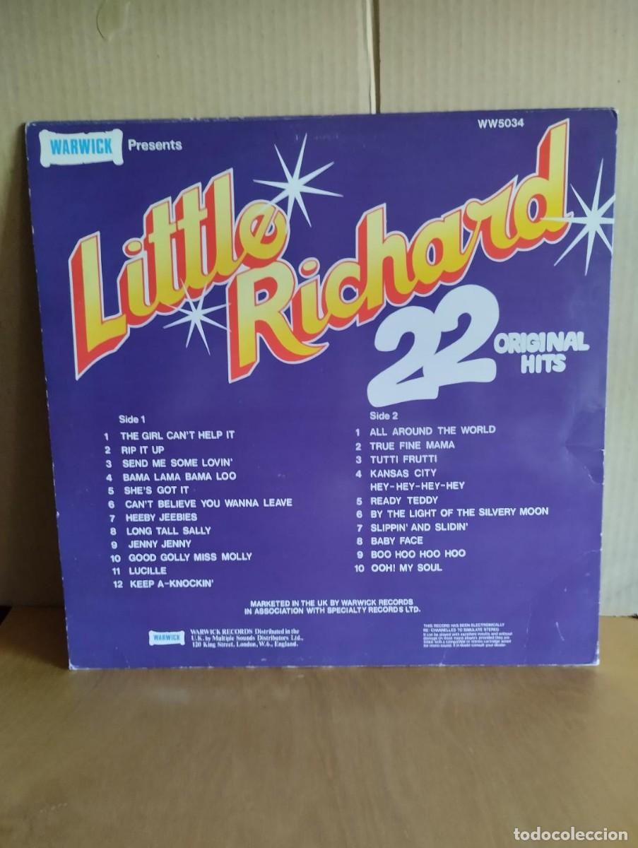 Discos de vinilo: LITTLE RICHARD ----- 22 ORIGINAL HITS - Foto 2