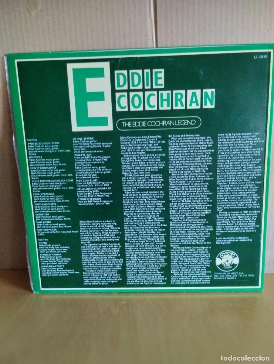 Discos de vinilo: EDDIE COCHRAN ----- LEGEND - Foto 2