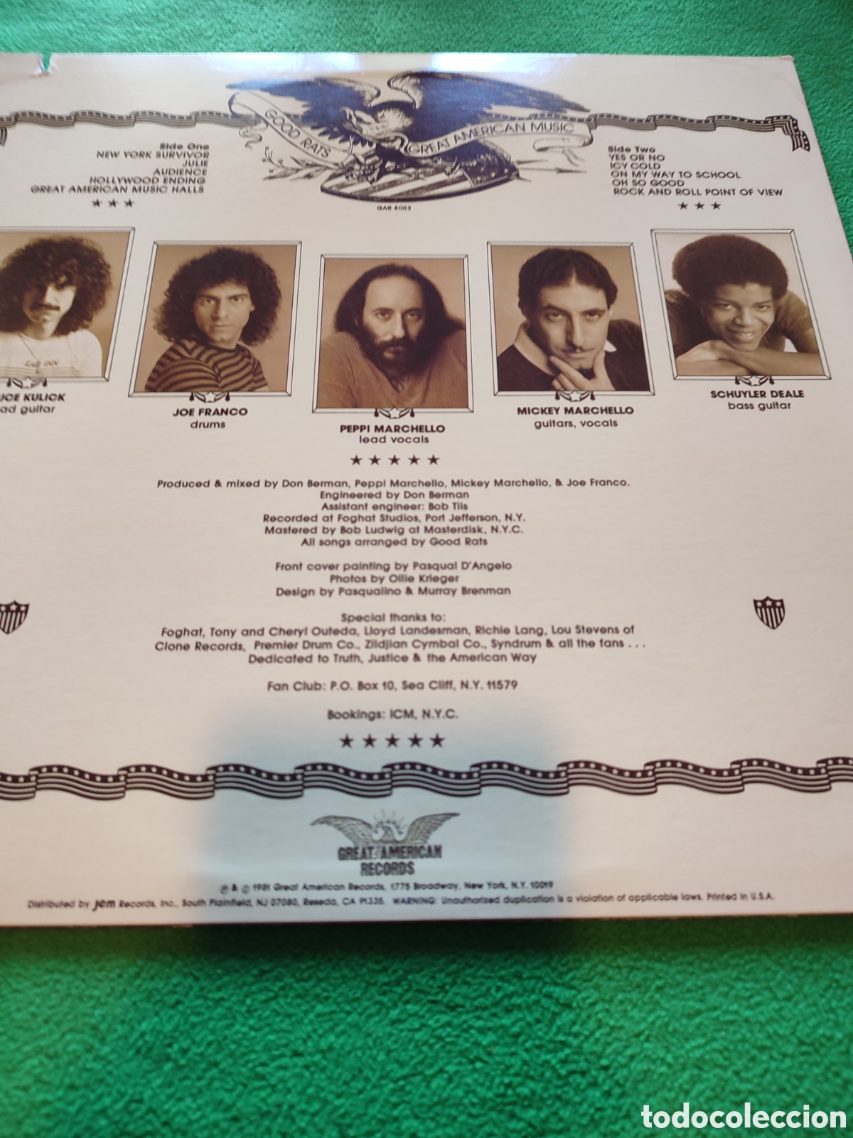 Discos de vinilo: Good Rats - Great american music - Foto 2
