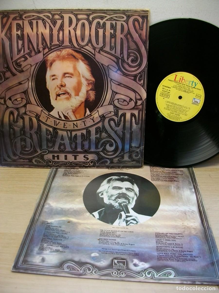 Discos de vinilo: Kenny Rogers &ndash; Twenty Greatest Hits LP - Foto 2
