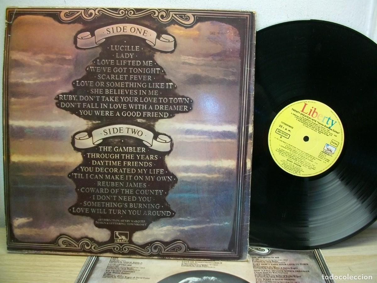 Discos de vinilo: Kenny Rogers &ndash; Twenty Greatest Hits LP - Foto 3