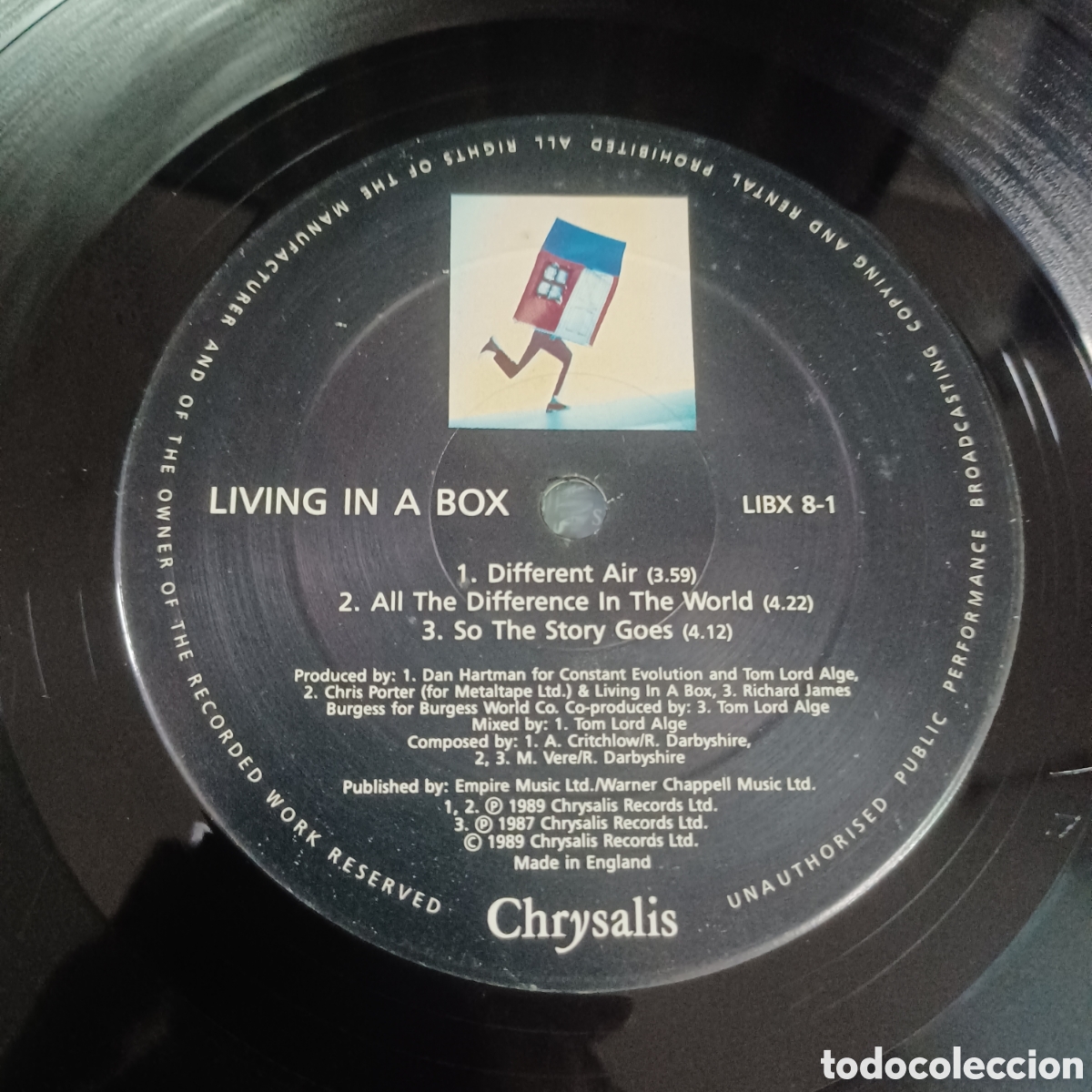 Discos de vinilo: LIVING IN A BOX - DIFFERENT AIR - Foto 3