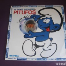 Discos de vinilo: EL PADRE ABRAHAM Y SUS PITUFOS – VEO VEO - LP COLUMBIA 1985 - SIN APENAS USO, INFANTIL TV 80'S