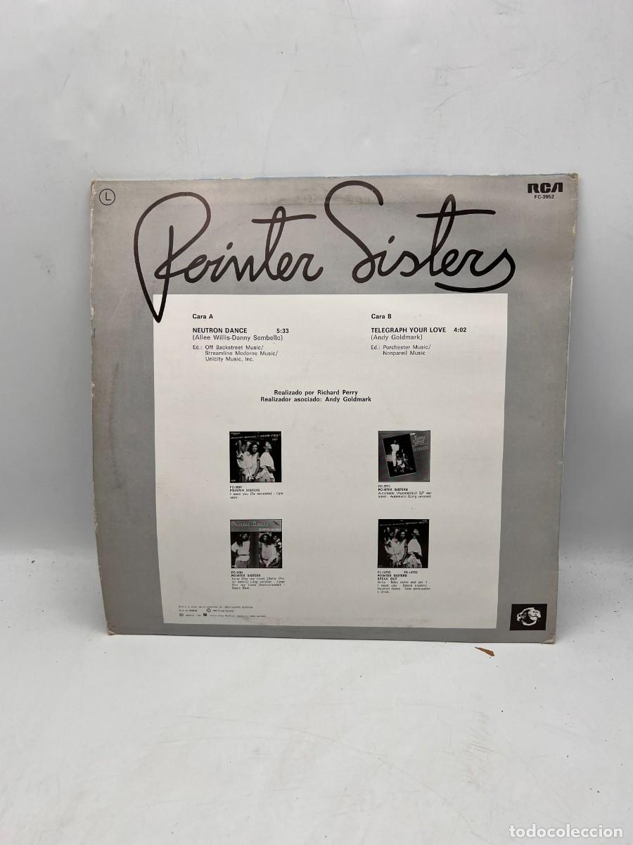 Discos de vinilo: SUPERSINGLE - POINTER SISTERS - NEUTRON DAANCE - RCA - MADRID 1985 - Foto 4