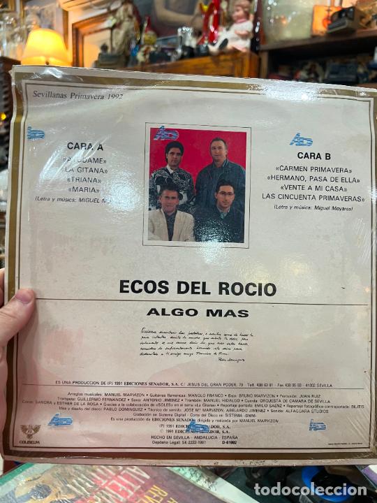 Discos de vinilo: LP ECOS DEL ROCIO - ALGO MAS - Foto 2