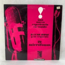 Discos de vinilo: LP - VINILO DAVID ROSE - 21 MICRÓFONOS - ESPAÑA - AÑO 1962