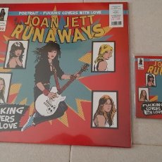 Discos de vinilo: JOAN JETT & RUNAWAYS - PORTRAIT - FUCKING COVERS WITH LOVE - EDICION VINILO ROJO + CD - 14 CANCIONES