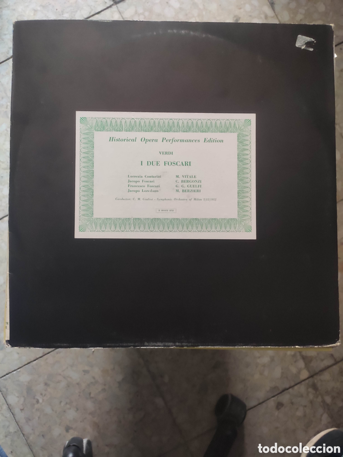 Discos de vinilo: HISTORICAL OPERA PERFORMANCE EDITION I DUE FOSCARI VERI GUILINI 1951 PROMOCIONAL 2 LP