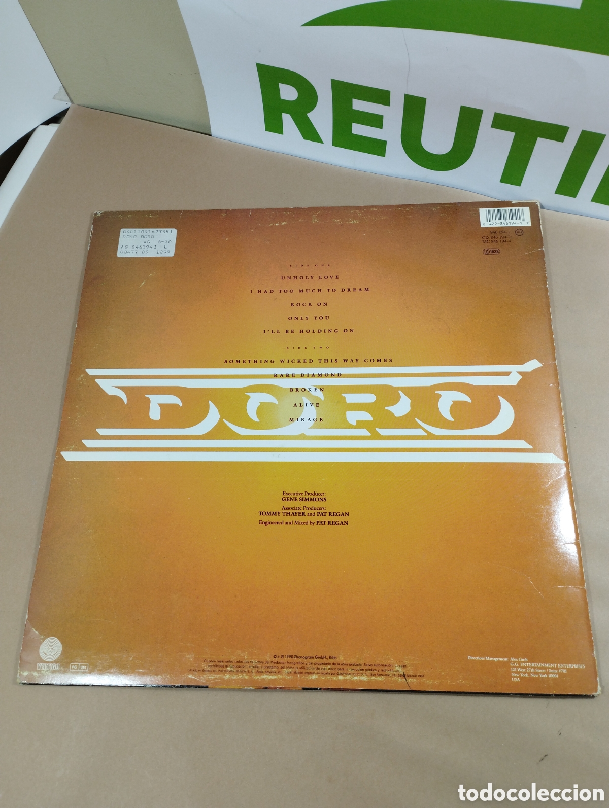 Discos de vinilo: Doro. LP. 1990 - Foto 2